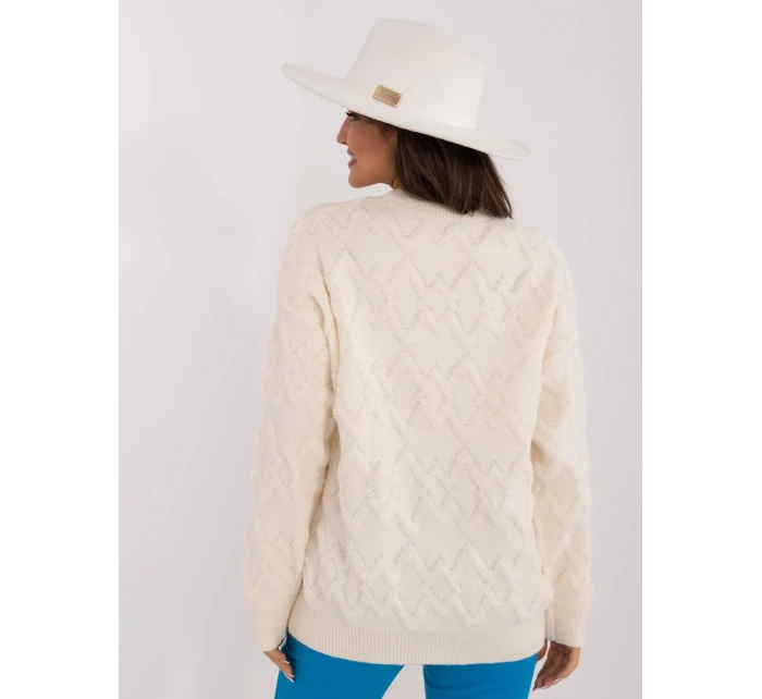 Sweter AT SW model 20459146 ecru - FPrice Sweter AT SW model 20459146 ecru - FPrice