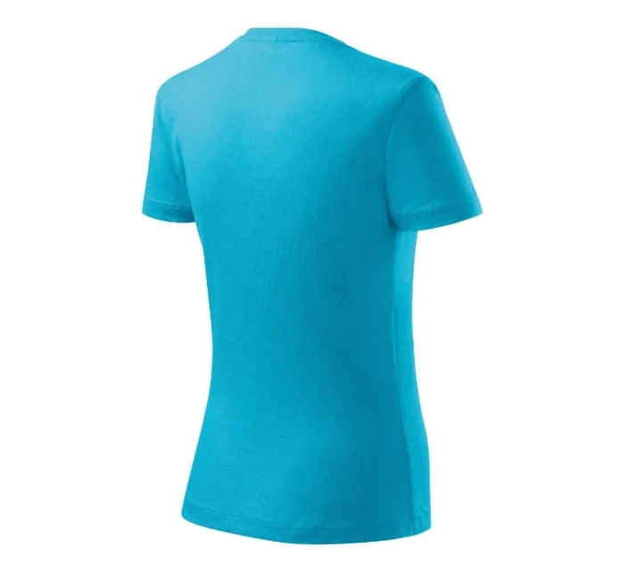 Basic tričko dámské tyrkysová Basic tričko dámské tyrkysová
