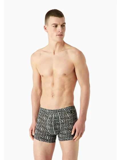 Pánské boxerky šedé se vzorem model 19009219 - Emporio Armani Pánské boxerky šedé se vzorem model 19009219 - Emporio Armani