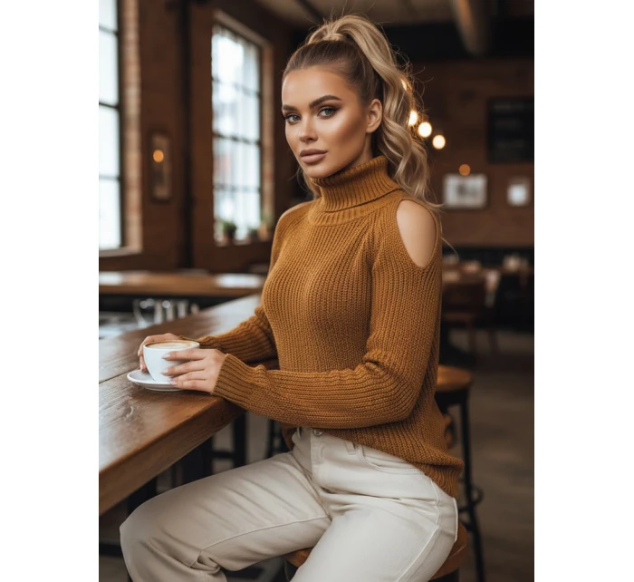 Dámský svetr žlutý Dstreet model 21967060 - FashionStreet