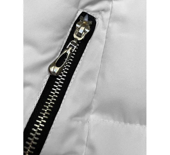 bílá dámská zimní bunda model 21246137 - J.STYLE