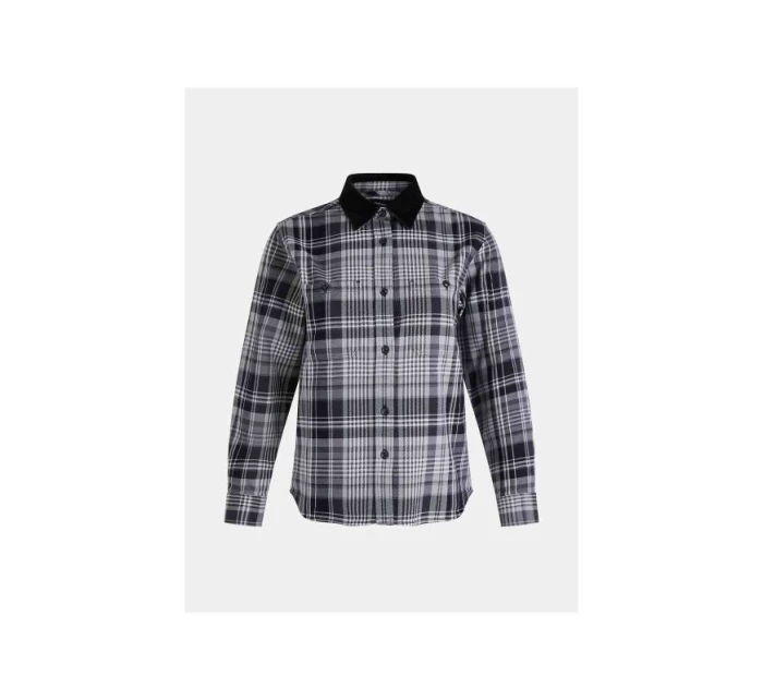 Košile Peak Performance W Heavy Cotton Shirt black check