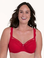 Selma podprsenka s kosticí Full Cup 5635 red - RosaFaia