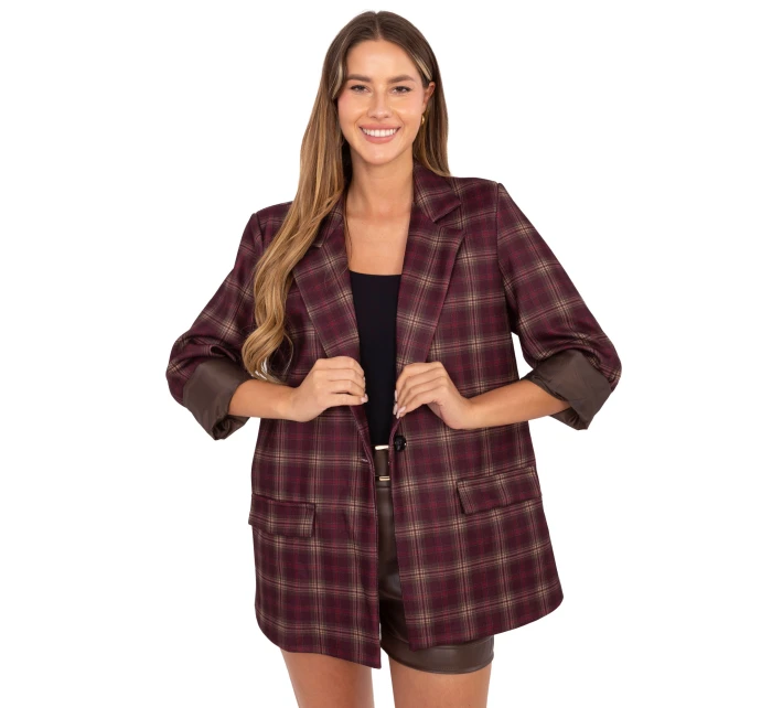 Marynarka IT MA model 21421382 bordowy - FPrice