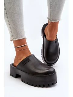 Dámské pantofle s masivní podrážkou Big Star Černá