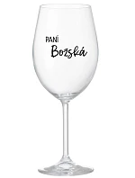 PANÍ BOŽSKÁ - čirá sklenice na víno 350 ml PANÍ BOŽSKÁ - čirá sklenice na víno 350 ml