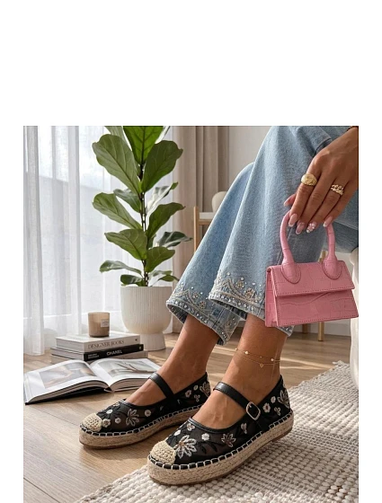 Espadrilky J2933 černé - Solea Espadrilky J2933 černé - Solea