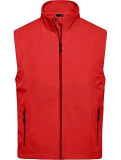 Daiber JN 1022 Pánská 3-vrstvá softshellová vesta 02.1022 red