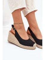 Dámské Sandály Na S Pletením Černé model 21699438 - Boto Dámské Sandály Na S Pletením Černé model 21699438 - Boto