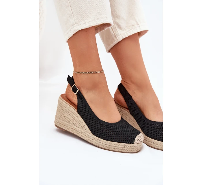 Dámské Sandály Na S Pletením Černé model 21699438 - Boto Dámské Sandály Na S Pletením Černé model 21699438 - Boto