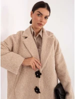Płaszcz IT PL model 21795642 beżowy - FPrice Płaszcz IT PL model 21795642 beżowy - FPrice