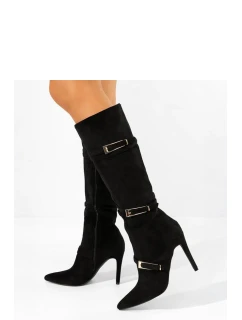 Kozačky na podpatku model 222032 Solea