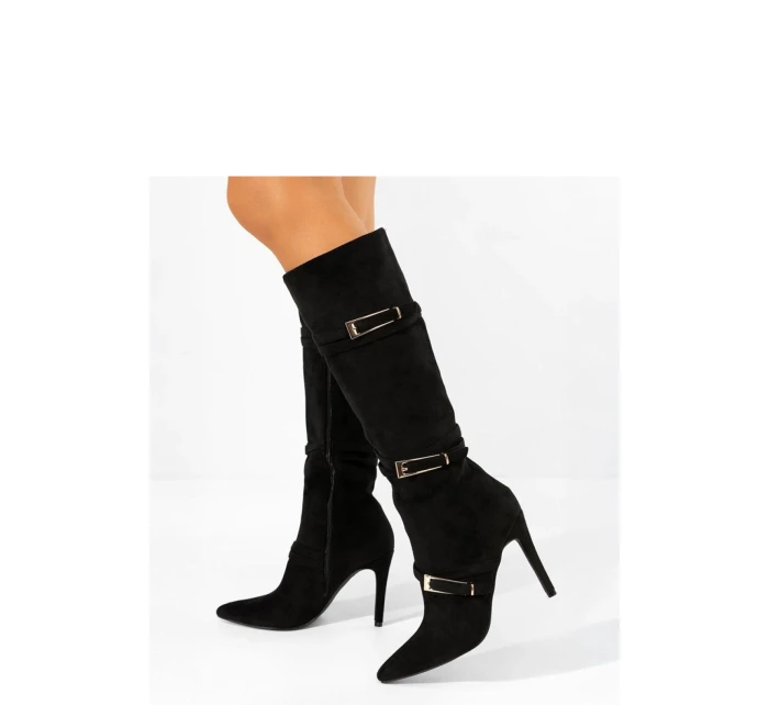 Kozačky na podpatku model 222032 Solea Kozačky na podpatku model 222032 Solea