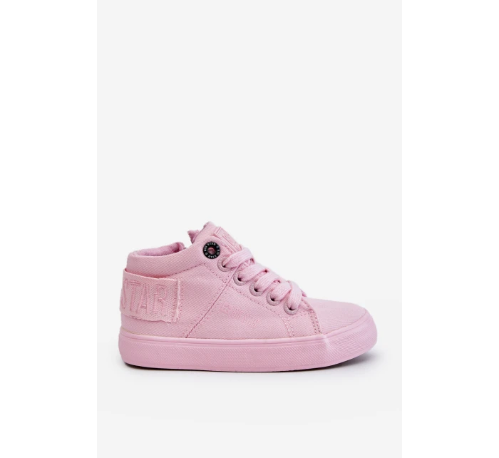 Dětské klasické vysoké tenisky Big Star model 21609028 růžové - Big Star Shoes Dětské klasické vysoké tenisky Big Star model 21609028 růžové - Big Star Shoes