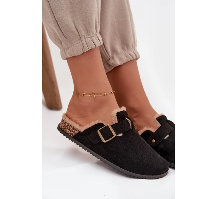 Dámské pantofle s kožešinou s Černé model 21715154 - Boto Dámské pantofle s kožešinou s Černé model 21715154 - Boto