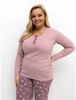 Piżama DU PI FP model 21766300 jasny różowy - FPrice Piżama DU PI FP model 21766300 jasny różowy - FPrice