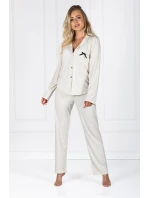 Pyžamo Beatrice Ecru - Momenti Per Me