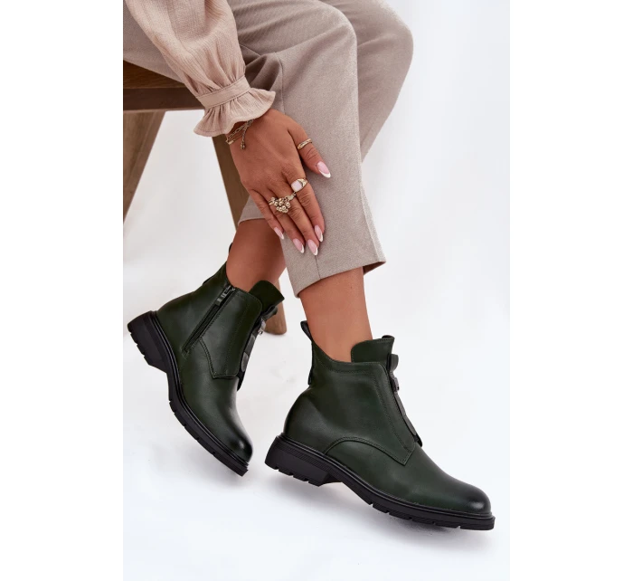 Dámské kotníkové boty Roselle – tmavě zelené Dámské kotníkové boty Roselle – tmavě zelené