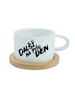 DALŠÍ NA PIČU DEN - bílý hrníček makronka 200 ml