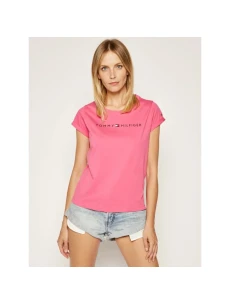 Dámské triko UW0UW01618 TD0 růžová - Tommy Hilfiger
