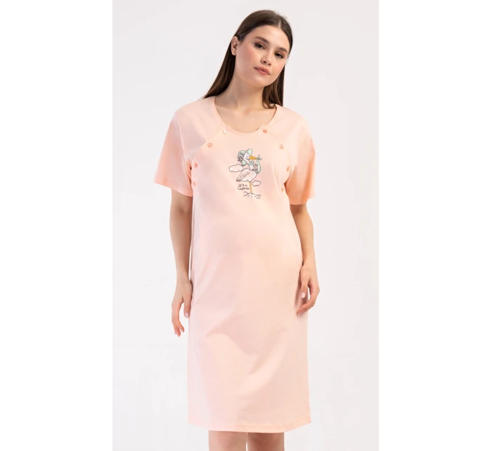 Dámská noční košile mateřská Čáp s kloboukem Dámská noční košile mateřská Čáp s kloboukem