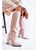 Kozačky na podpatku  model 173623 Step in style