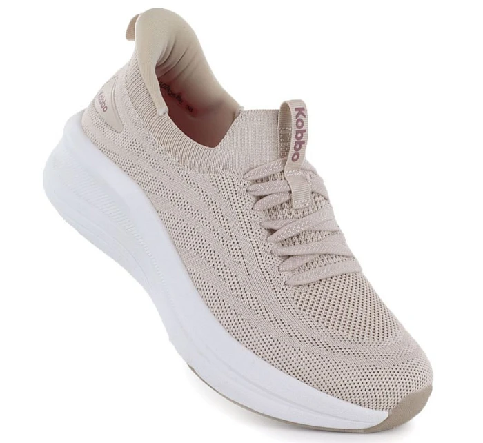 Dámská sportovní polobotka na platformě béžová Kobbo Vinceza 102421