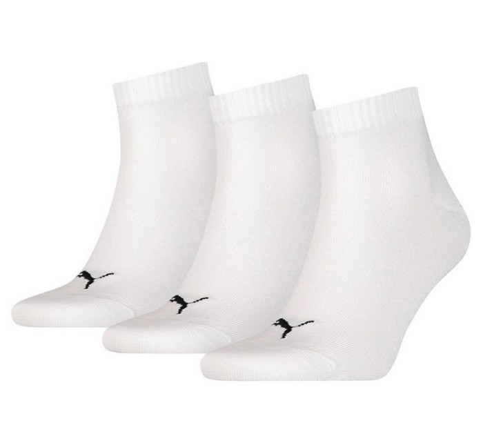 Unisex ponožky Quarter Plain 3Pack 906978 33 White - Puma