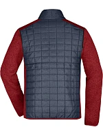 JN Pánská pletená hybridní bunda 02.0 red melange/anthracite melange model 22489349 - Daiber JN Pánská pletená hybridní bunda 02.0 red melange/anthracite melange model 22489349 - Daiber