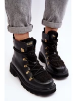 Dámské Kožené Trapery model 21639060 Černé - Goe