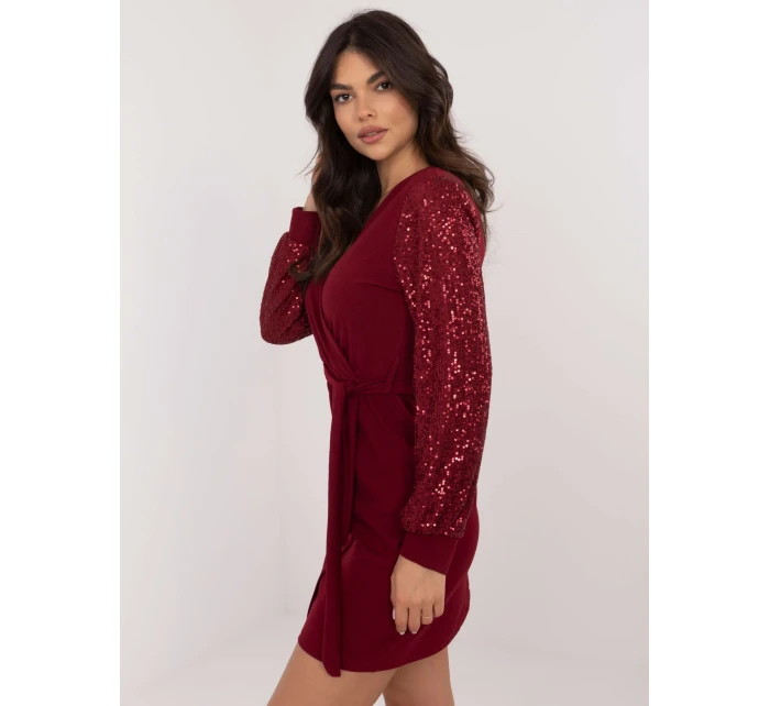 Šaty MI SK model 20619226 bordó - FPrice