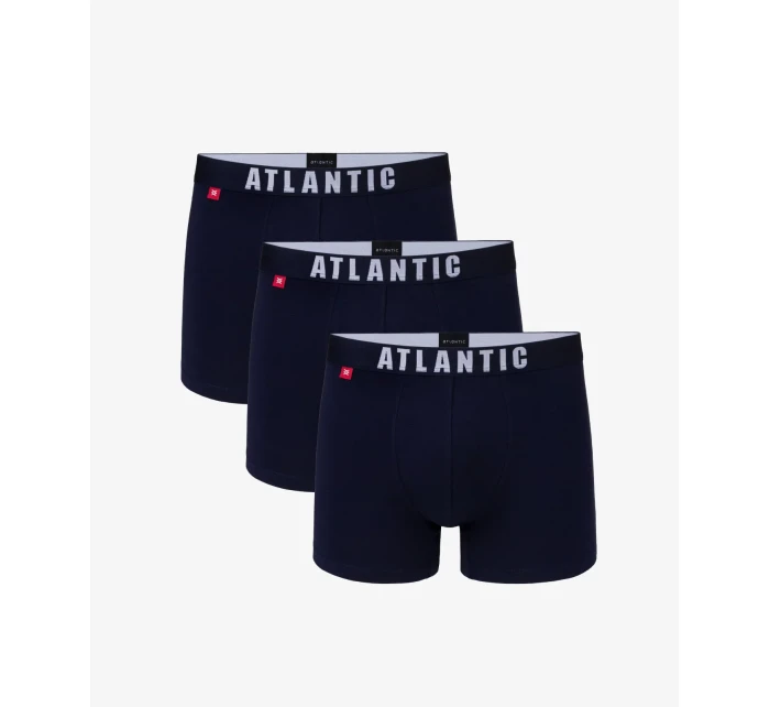Pánské boxerky ATLANTIC 3Pack - tmavě modrá