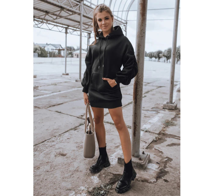 EASSY teplákové šaty černé FashionStreet BY1025
