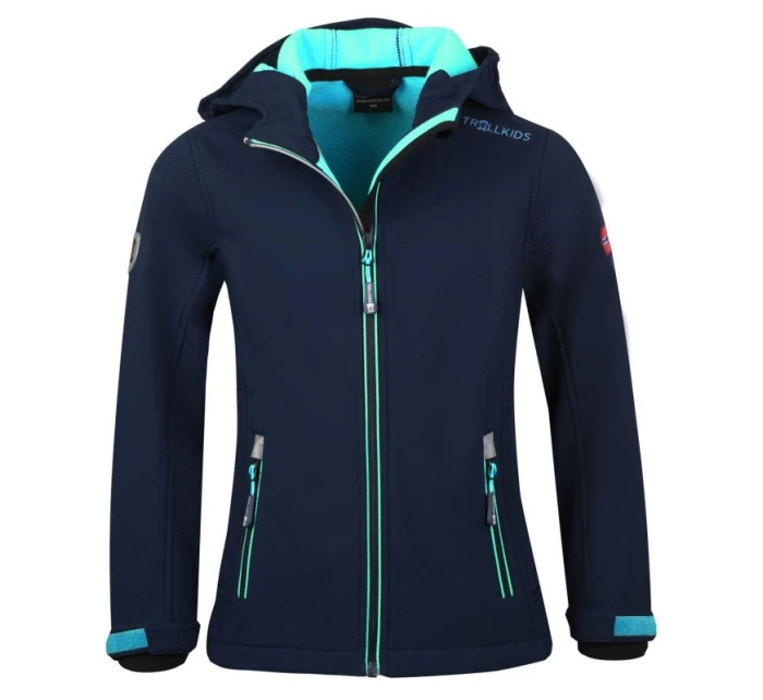 Dívčí softshellová bunda Jacket navy blue model 21349981 - Trollkids
