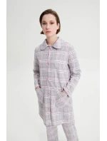 Vamp - Károvaný župan na knoflíky 19169 - Vamp Vamp - Károvaný župan na knoflíky 19169 - Vamp