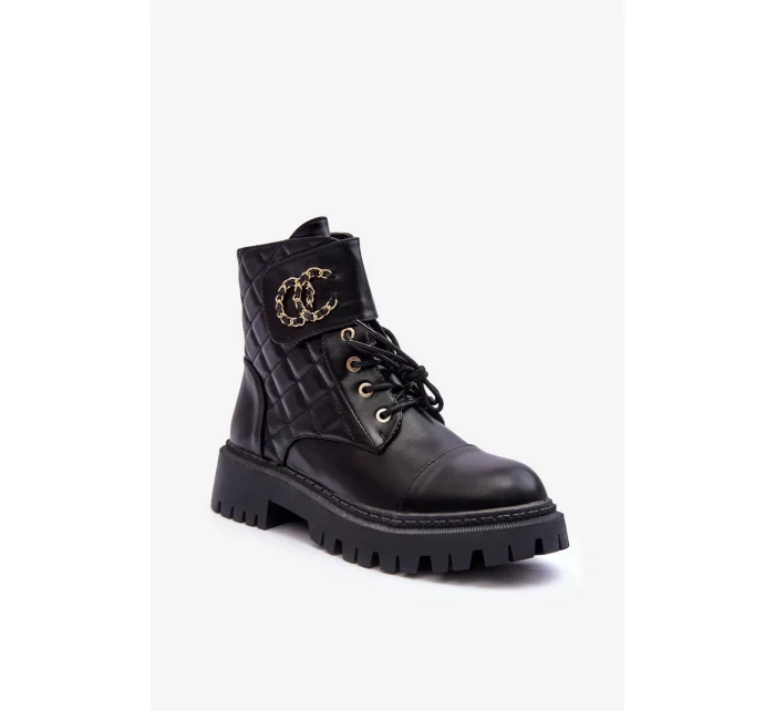 Dámské Pracovní Boty S Dekorací, Černá Toye Dámské Pracovní Boty S Dekorací, Černá Toye