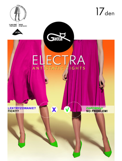 Hladké dámské punčochové kalhoty ELECTRA - 17 DEN (Antistatická lycra)