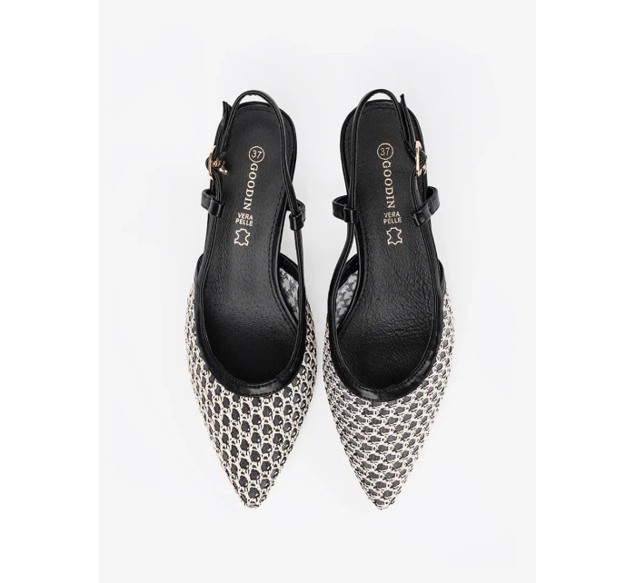 Stylové dámské černé lodičky na širokém podpatku Stylové dámské černé lodičky na širokém podpatku