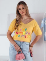 Dámský svetr žlutý Dstreet model 21973910 - FashionStreet