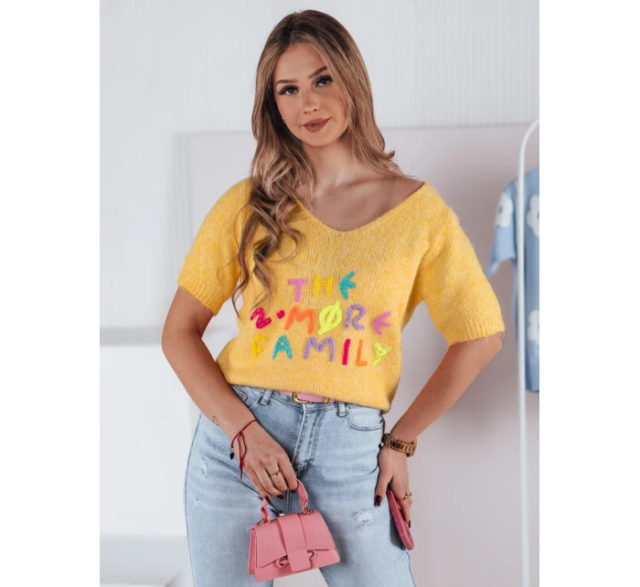 Dámský svetr žlutý Dstreet model 21973910 - FashionStreet