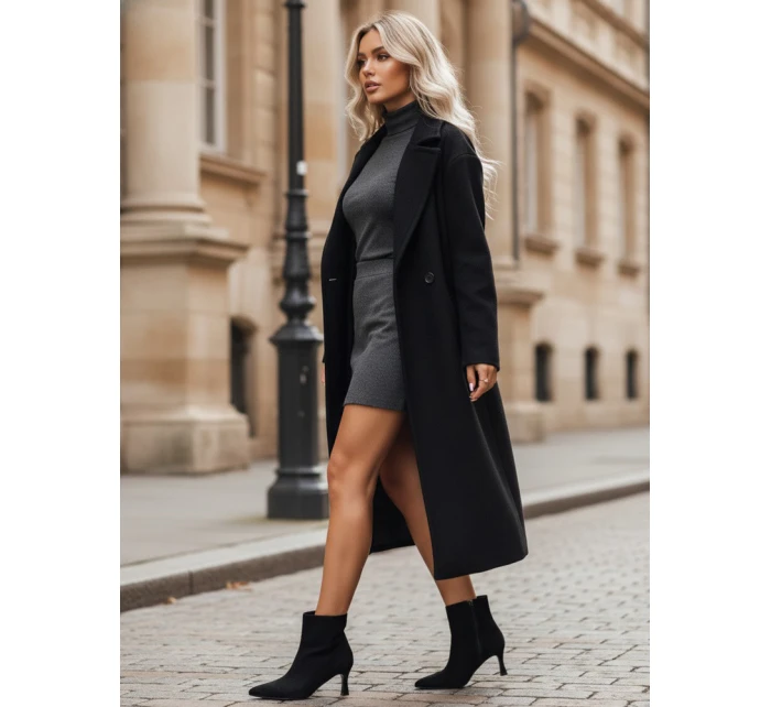 Dámské semišové kozačky černé model 21993194 - Dstreet Dámské semišové kozačky černé model 21993194 - Dstreet