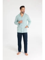 Pyžamo Regina 486 dlouhé/r M-XL Z25/26 pánské rozepínací