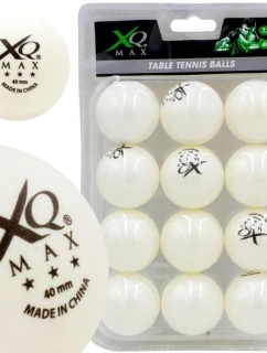 XQMAX MÍČKY NA STOLNÍ TENIS 3 HVĚZDY 12KS BÍLÉ