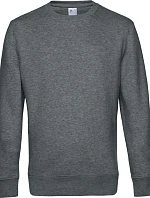 B&C KING Crew Neck_° Pánská mikina 01.U01K heather mid grey