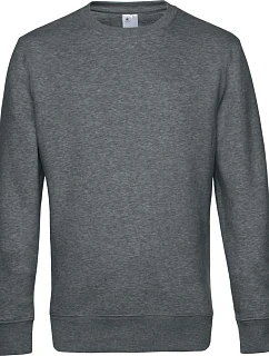 B&C KING Crew Neck_° Pánská mikina 01.U01K heather mid grey