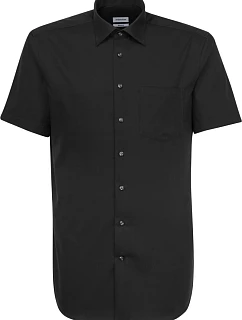 Seidensticker Shirt Regular SSL Košile s krátkým rukávem 78.3001 black