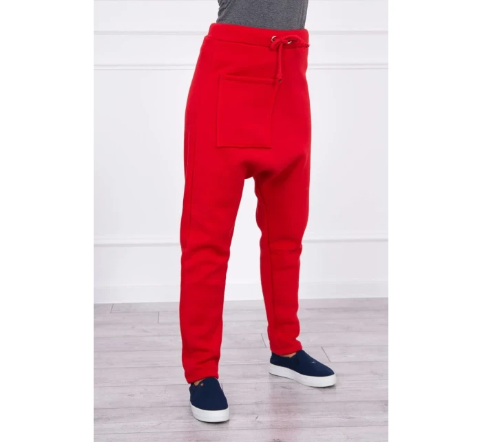 Sada pytlovitých kalhot červená Sada pytlovitých kalhot červená