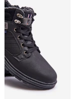 Zateplené pánské boty černé model 21673177 - Boto