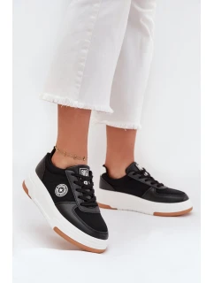 Dámské Tenisky Na Platformě Big Star RR274573 HI-POLY SYSTEM Černé