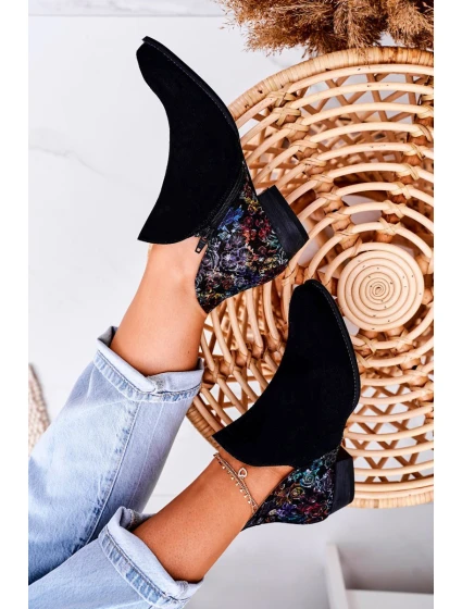 Dámské Kožené Boty černé S model 21519497 - Maciejka